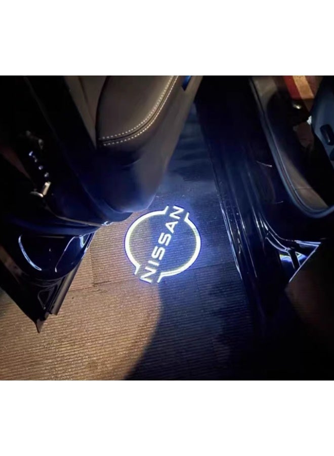 فيريكس جهاز عرض ضوئي LED لأبواب السيارة للترحيب بسيارة نيسان باترول Y62 (2010-2022) - مصباحان ليزر عالي الدقة لعرض شعار السيارة، سهل التركيب، مقاوم للماء، شعار ثابت لا يبهت - Image 2